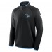 Utah Mammoth Fanatics Black Authentic Pro Rink Raglan Quarter-Zip Pullover