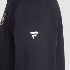 Philadelphia Flyers Fanatics Black Authentic Pro Rink Raglan Quarter-Zip Pullover