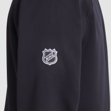 Pittsburgh Penguins Fanatics Black Authentic Pro Rink Raglan Quarter-Zip Pullover