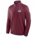 Colorado Avalanche Fanatics Burgundy Authentic Pro Rink Raglan Quarter-Zip Pullover