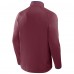 Colorado Avalanche Fanatics Burgundy Authentic Pro Rink Raglan Quarter-Zip Pullover