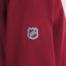 Colorado Avalanche Fanatics Burgundy Authentic Pro Rink Raglan Quarter-Zip Pullover