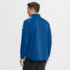 St. Louis Blues Fanatics Blue Authentic Pro Rink Raglan Quarter-Zip Pullover