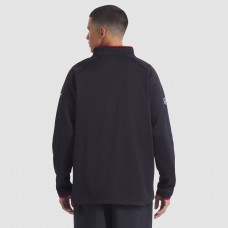 Chicago Blackhawks Fanatics Black Authentic Pro Rink Raglan Quarter-Zip Pullover Chicago Blackhawks Fanatics Black Authentic Pro Rink Raglan Quarter-Zip Pullover