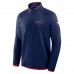 Washington Capitals Fanatics Navy Authentic Pro Rink Raglan Quarter-Zip Pullover