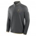Vegas Golden Knights Fanatics Black Authentic Pro Rink Raglan Quarter-Zip Pullover