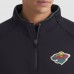Minnesota Wild Fanatics Black Authentic Pro Rink Raglan Quarter-Zip Pullover