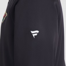 Minnesota Wild Fanatics Black Authentic Pro Rink Raglan Quarter-Zip Pullover