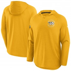 Nashville Predators Fanatics Gold Authentic Pro Rink Hoodie