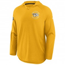 Nashville Predators Fanatics Gold Authentic Pro Rink Hoodie