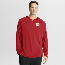 Calgary Flames Fanatics Red Authentic Pro Rink Hoodie
