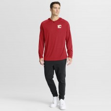 Calgary Flames Fanatics Red Authentic Pro Rink Hoodie
