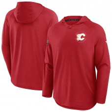 Calgary Flames Fanatics Red Authentic Pro Rink Hoodie