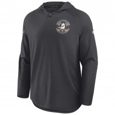 Толстовка Anaheim Ducks Fanatics Charcoal Authentic Pro Rink