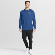 St. Louis Blues Fanatics Heather Blue Authentic Pro Rink Hoodie