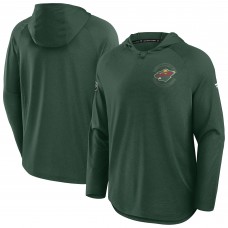 Толстовка Minnesota Wild Fanatics Green Authentic Pro Rink