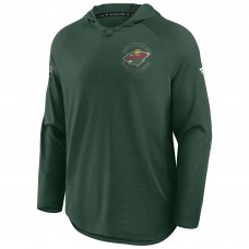 Толстовка Minnesota Wild Fanatics Green Authentic Pro Rink