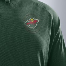 Толстовка Minnesota Wild Fanatics Green Authentic Pro Rink