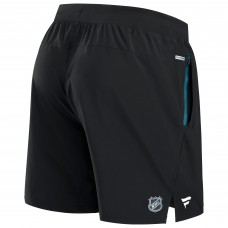 San Jose Sharks Fanatics Black Authentic Pro Rink Performance Shorts