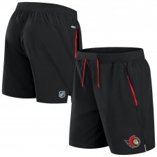 Ottawa Senators Fanatics Black Authentic Pro Rink Performance Shorts