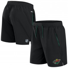 Шорты Minnesota Wild Fanatics Black Authentic Pro Rink Performance