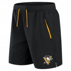 Шорты Pittsburgh Penguins Fanatics Black Authentic Pro Rink Performance Шорты Pittsburgh Penguins Fanatics Black Authentic Pro Rink Performance