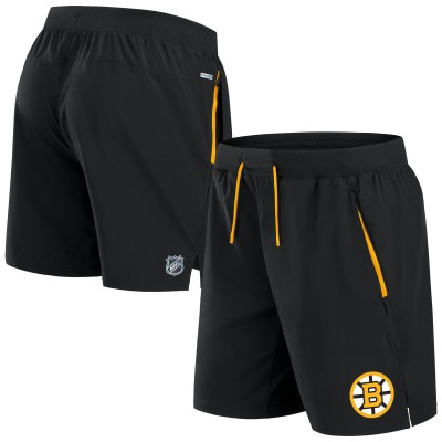 Boston Bruins Fanatics Black Authentic Pro Rink Performance Shorts