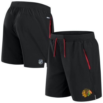 Шорты Chicago Blackhawks Fanatics Black Authentic Pro Rink Performance