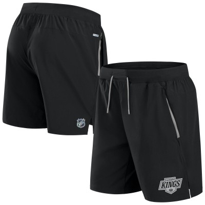 Los Angeles Kings Fanatics Black Authentic Pro Rink Performance Shorts