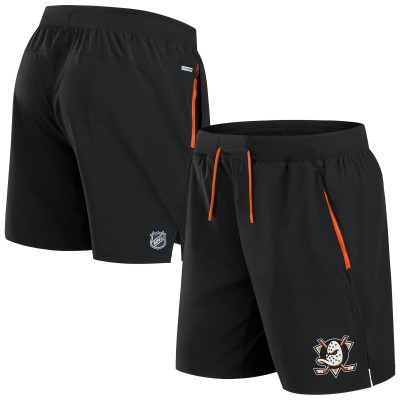 Шорты Anaheim Ducks Fanatics Black Authentic Pro Rink Performance