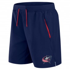 Columbus Blue Jackets Fanatics Navy Authentic Pro Rink Performance Shorts