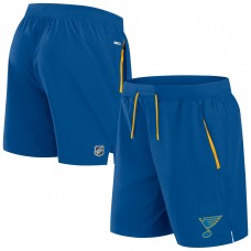 St. Louis Blues Fanatics Blue Authentic Pro Rink Performance Shorts