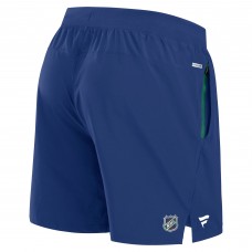 Vancouver Canucks Fanatics Blue Authentic Pro Rink Performance Shorts