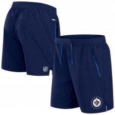 Шорты Winnipeg Jets Fanatics Navy Authentic Pro Rink Performance