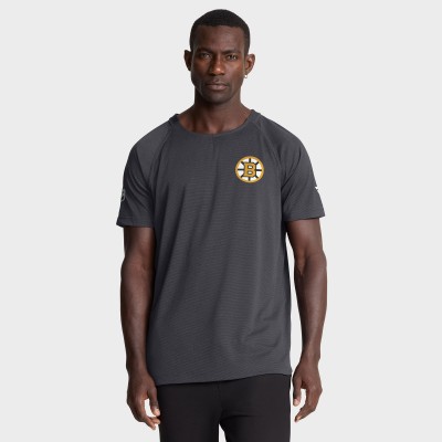 Футболка Boston Bruins Fanatics Charcoal Authentic Pro Rink Raglan Performance