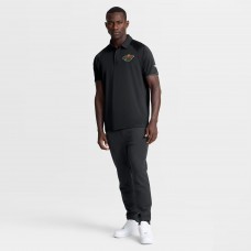 Поло Minnesota Wild Fanatics Black Authentic Pro Rink Raglan