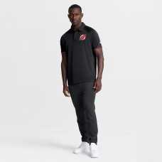 Поло New Jersey Devils Fanatics Black Authentic Pro Rink Raglan