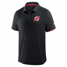 Поло New Jersey Devils Fanatics Black Authentic Pro Rink Raglan