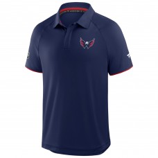 Washington Capitals Fanatics Navy Authentic Pro Rink Raglan Polo
