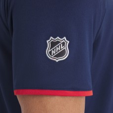 Washington Capitals Fanatics Navy Authentic Pro Rink Raglan Polo