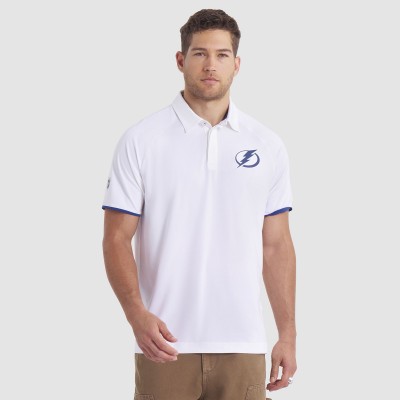 Поло Tampa Bay Lightning Fanatics White Authentic Pro Rink Raglan