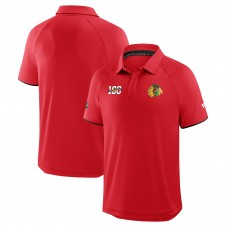 Поло Chicago Blackhawks Fanatics Red Authentic Pro Rink Centennial Raglan Поло Chicago Blackhawks Fanatics Red Authentic Pro Rink Centennial Raglan