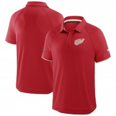 Detroit Red Wings Fanatics Red Authentic Pro Centennial Rink Raglan Polo