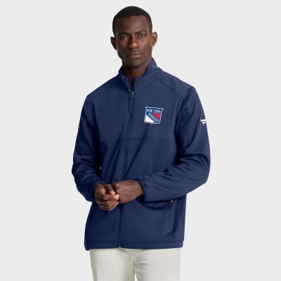New York Rangers Fanatics Navy Authentic Pro Rink Full-Zip Jacket