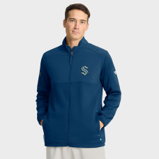 Seattle Kraken Fanatics Deep Sea Blue Authentic Pro Rink Full-Zip Jacket