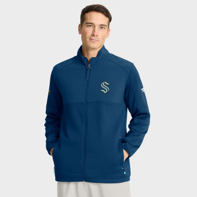 Seattle Kraken Fanatics Deep Sea Blue Authentic Pro Rink Full-Zip Jacket