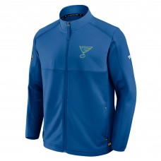 St. Louis Blues Fanatics Blue Authentic Pro Rink Full-Zip Jacket