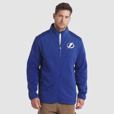 Кофта на молнии Tampa Bay Lightning Fanatics Blue Authentic Pro Rink