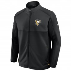 Кофта на молнии Pittsburgh Penguins Fanatics Black Authentic Pro Rink