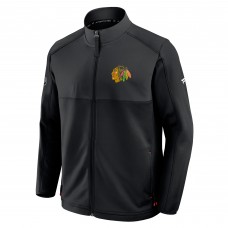 Chicago Blackhawks Fanatics Black Authentic Pro Rink Full-Zip Jacket